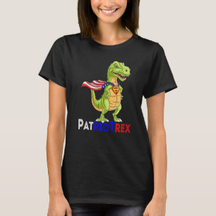 Feier 4. Juli Amerika Unabhängigkeit Dinusau T-Shirt