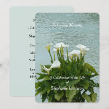 Feier der Einladung zum Leben Calla Lilies Floral