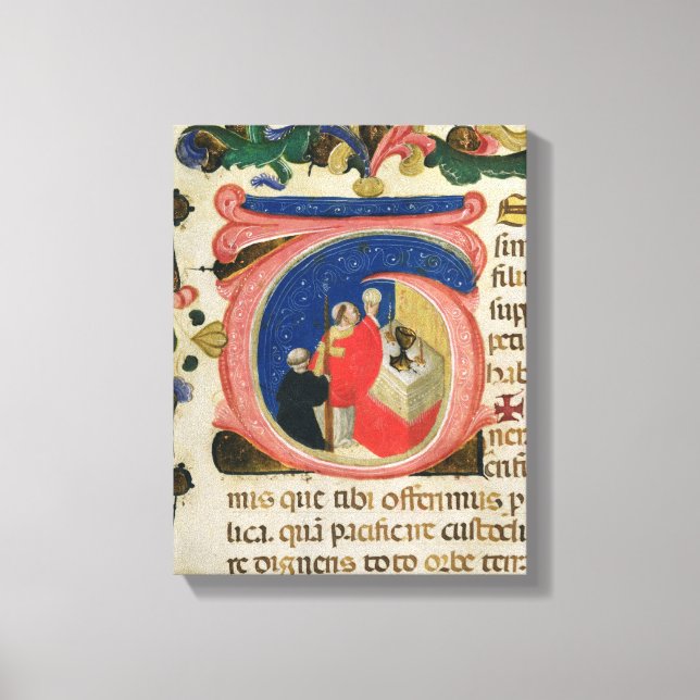 Feier der Eucharistin Leinwanddruck (Vorderseite)