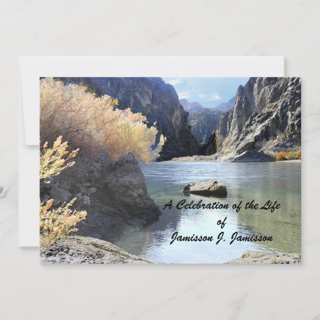 Feier der Leben-Einladungs-schönen Landschaft Einladung (Vorderseite)