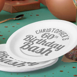 Feier des 60. Geburtstags Pappteller