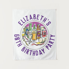 Feier des 60. Geburtstagsgeschichten Wandteppich