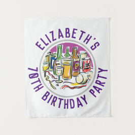 Feier des 70. Geburtstagsgeschichten Wandteppich