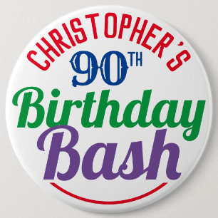 Feier des 90. Geburtstags Button