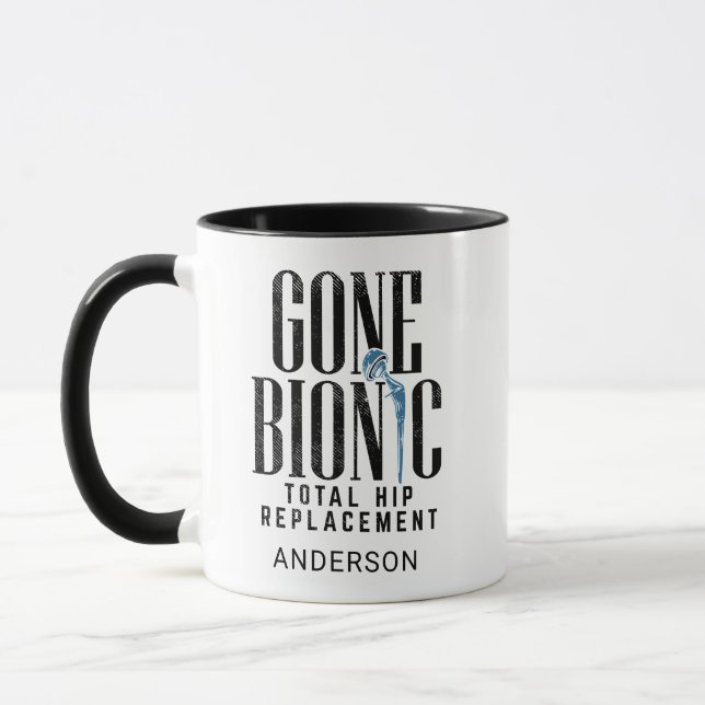 Feier des Gone Bionic Hüftersatzes Tasse (Links)