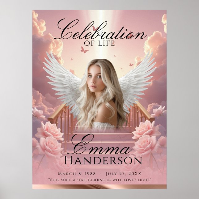 Feier des Lebens - Angelic Funeral Begrüßungszeich Poster (Vorne)