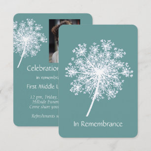 Feier des Lebens Einladung Königin Anne Lace Blume