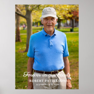 Feier des Lebens Foto Downloadbare Beerdigung Poster