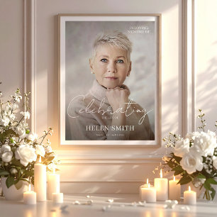 Feier des Lebens, Gedenkfoto-Poster für Mama Poster