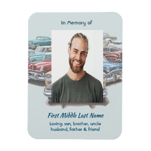 Feier des Lebens Gedenkklassiker Oldtimer Magnet