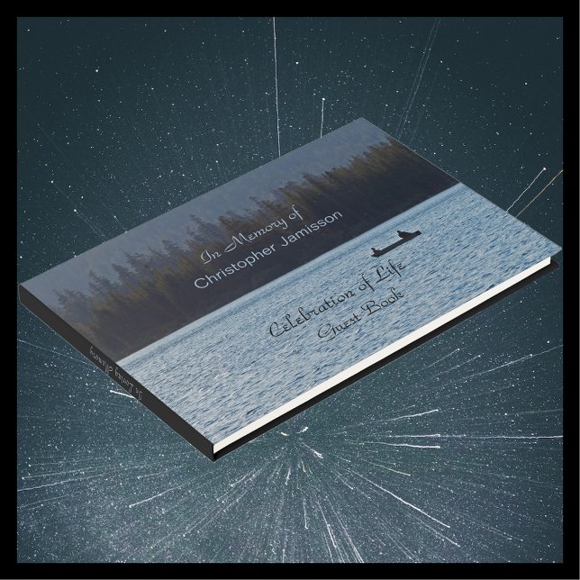 Feier des Lebens, Name, See, zwei Fischer Gästebuch (Von Creator hochgeladen)