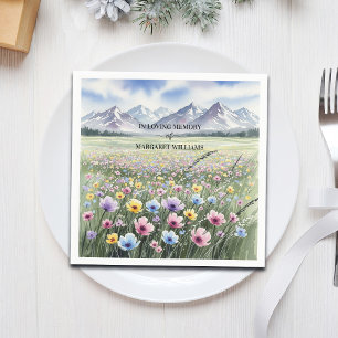 Feier des Lebens Wildblumen Berge Serviette