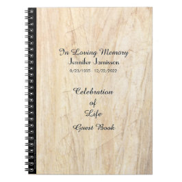 Feier des Life Gast Book, Imitate Parchment Notizblock