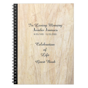 Feier des Life Gast Book, Imitate Parchment Notizblock
