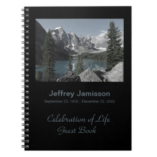 Feier des Life Guest Book, Mountains Lake Notizblock