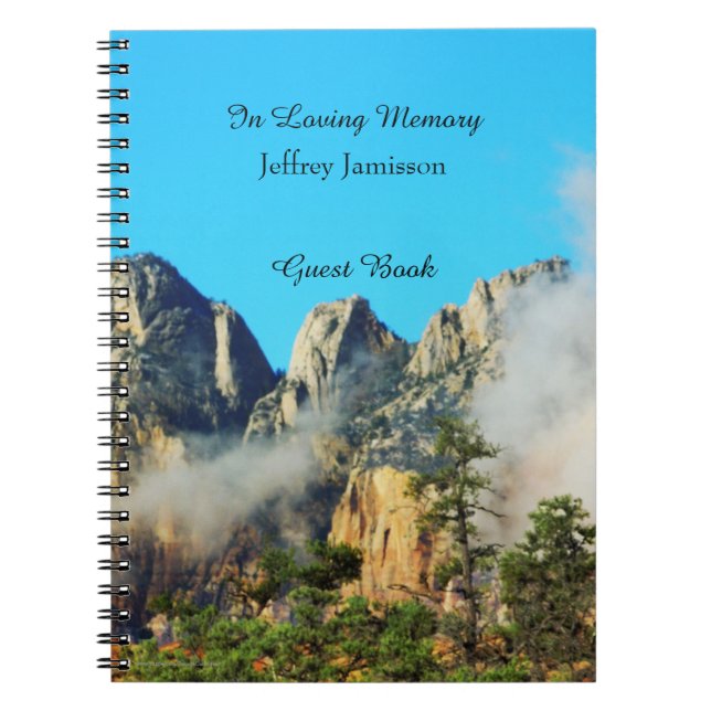 Feier des Life Guest Book, Zion National Park Notizblock (Vorderseite)