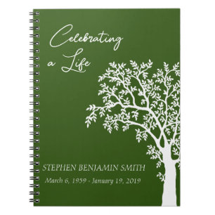 Feier des Life White Tree Gästebuches Notizblock