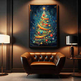 "Feier des Whimsy: Whimsischer Weihnachtsbaum Poster