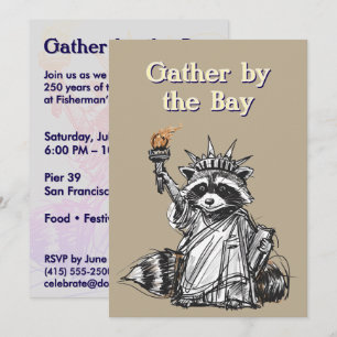 Feier 'Gather by the Bay' zum Liberty 250-Jubiläum Einladung