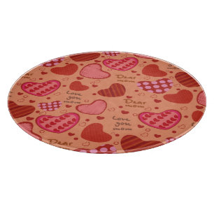 Feier-Muster der Mutter Tages Schneidebrett