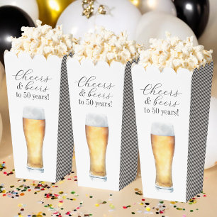 Feier und Biere bis 50 Jahre Geburtstagsparty Geschenkschachtel