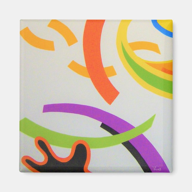 "Feier" von Bruce Tunis Magnet (Vorne)