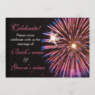 Feier-Wedding Rosa Einladung