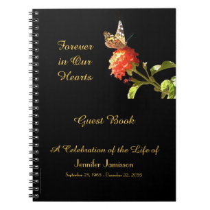 Feier zum Butterfly-Buch des Lebens auf der Blume Notizblock