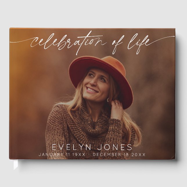 Feier zum Foto der Lebenskritik Gästebuch (Vorderseite)