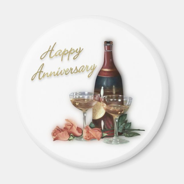 Feier zum glücklichen Jahrestag Magnet (Vorne)