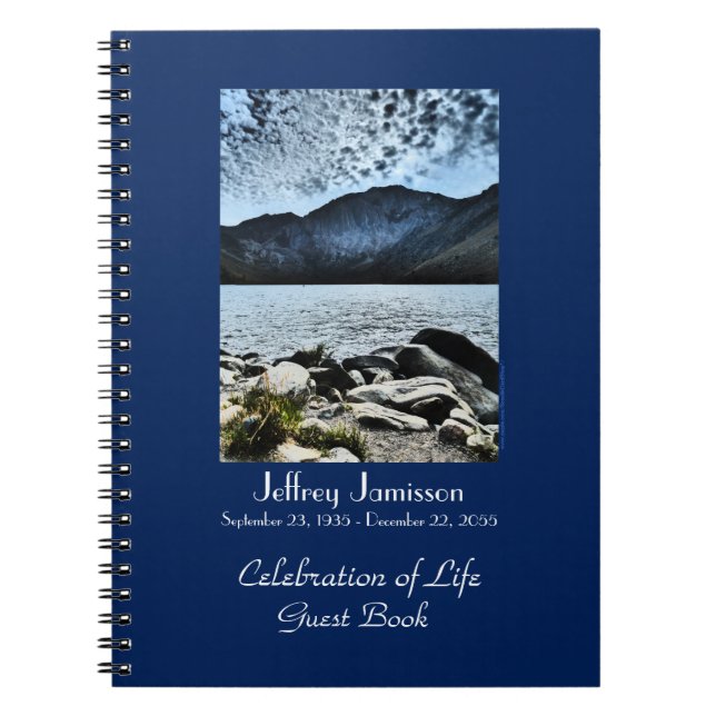 Feier zum Life Gast Book, Lake and Sky Notizblock (Vorderseite)