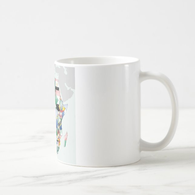 Feier zum Thema "Afrika in Flags Design" Kaffeetasse (Rechts)