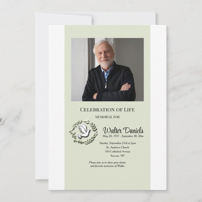 Feier zur Einladung von Life Dove Foto (Vorderseite)