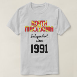 Feier zur Unabhängigkeit der Fahne in Nordmakedoni T-Shirt