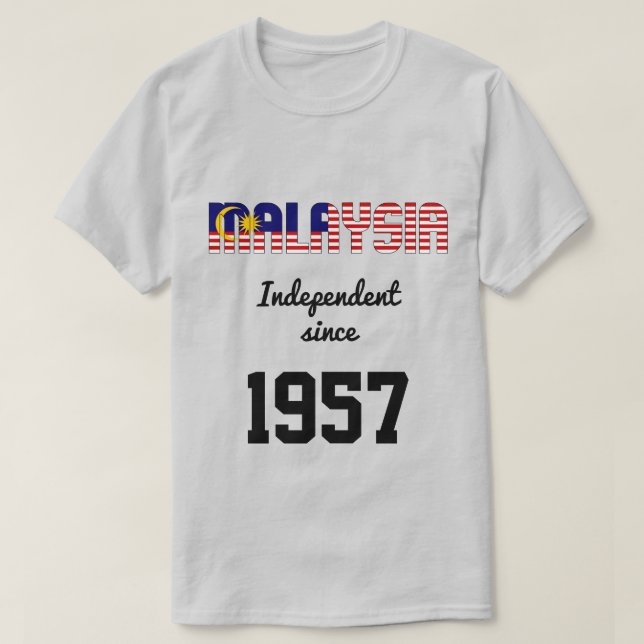 Feier zur Unabhängigkeit der malaysischen Flagge T-Shirt (Design vorne)