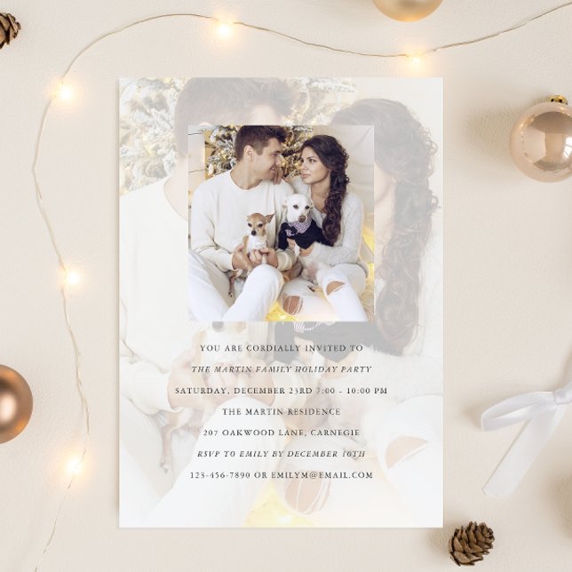 Feierabend Doppeltes Foto Einladung mit Overlay (Von Creator hochgeladen)