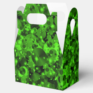 Feierabend Dots-5-grünes GASTGESCHENK BOX, gable Geschenkschachtel