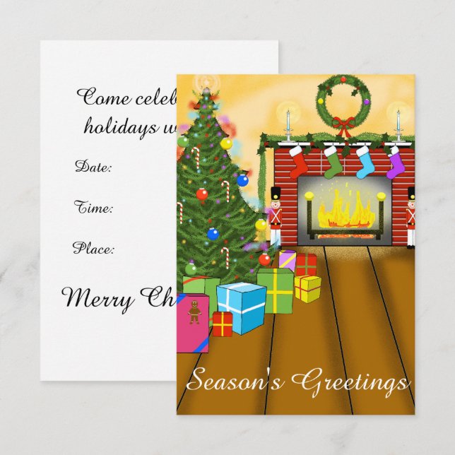 Feierabend Einladung (individuell einstellbar) (Vorne/Hinten)