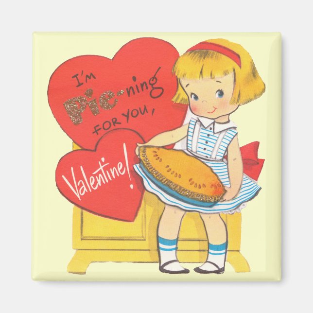 Feierabend für Sie Retro Valentine Magnet (Vorne)