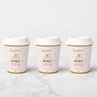 Feiere 20 pappbecher