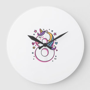 Feiere glücklichen 8. Geburtstag für Freundin Große Wanduhr