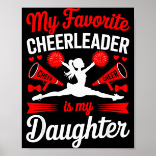 Feiere Mama Papa Mein Lieblingscheerleader Ist Mei Poster