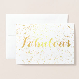 Feierlich Fabulous Geburtstag Folienkarte