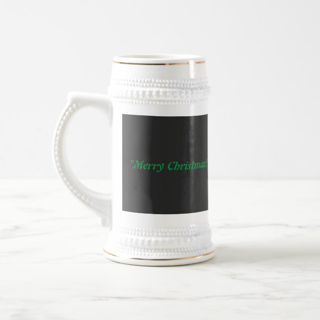 Feierlich frohe Weihnachten gedruckte Barware Perf Bierglas (Links)