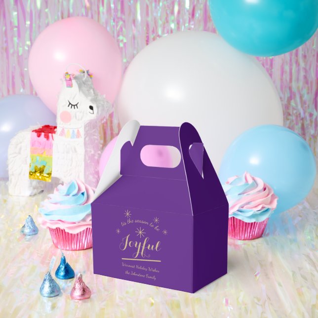 Feierlich ist die Jahreszeit, um fröhlich Chic Lil Geschenkschachtel (Party)