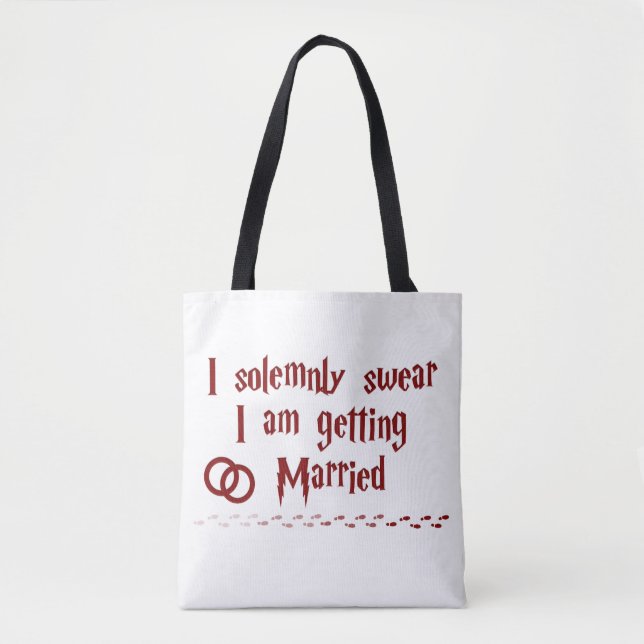 Feierlich schwören, dass ich heiraten werde tasche (Vorderseite)