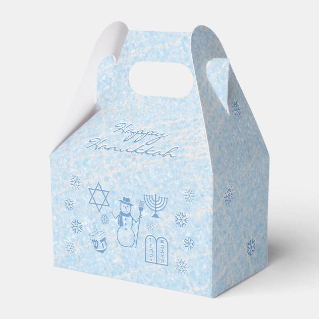 Feierlich Sparkle HANUKKAH Geschenkschachtel (Vorderseite)