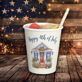 Feierliche 4. Juli Barbecue Picnic Pappbecher