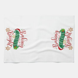 Feierliche Backbrille Helle Weihnachten Geschirrtuch