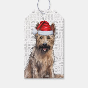 Feierliche Berger Picard Holiday Dog Weihnachten Geschenkanhänger